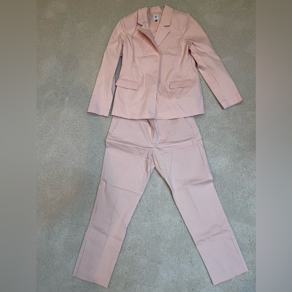 Never worn! Cabi pink suit. Size 10 Pants and Jacket